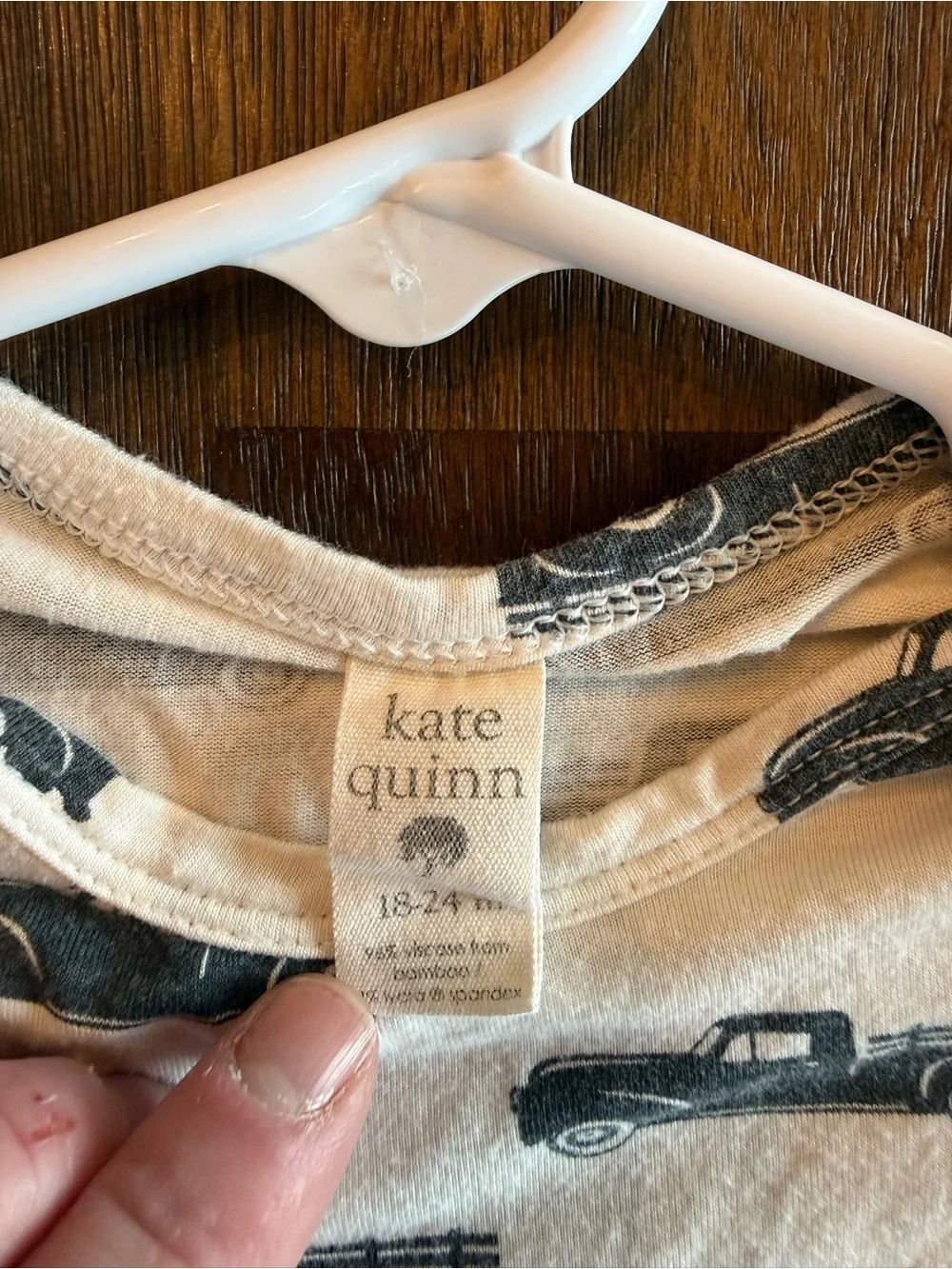 kate quinn White Short-Sleeve Truck Print One-Piece Bodysuit 18-24mo